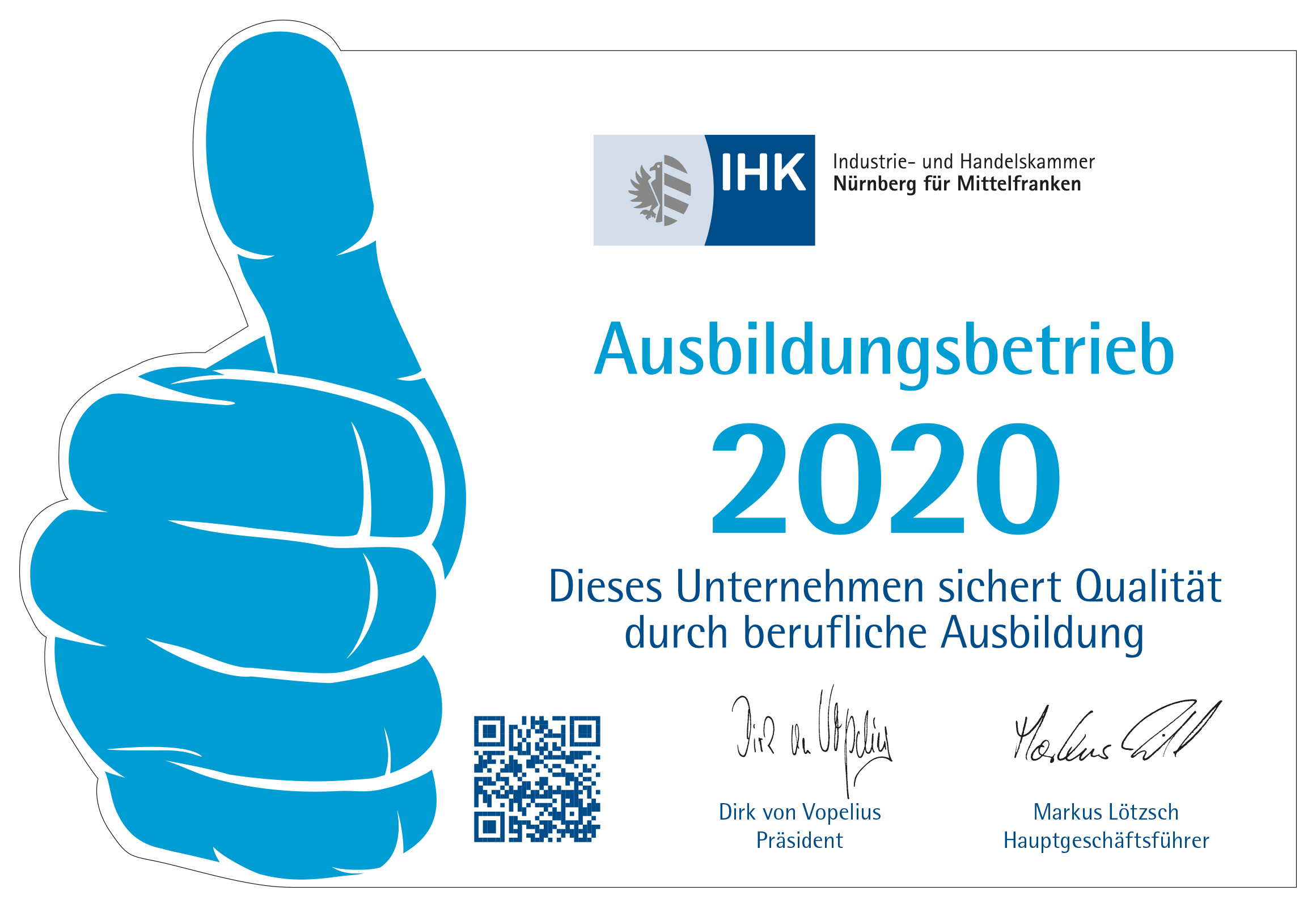 Ausbildungsbetrieb 2020